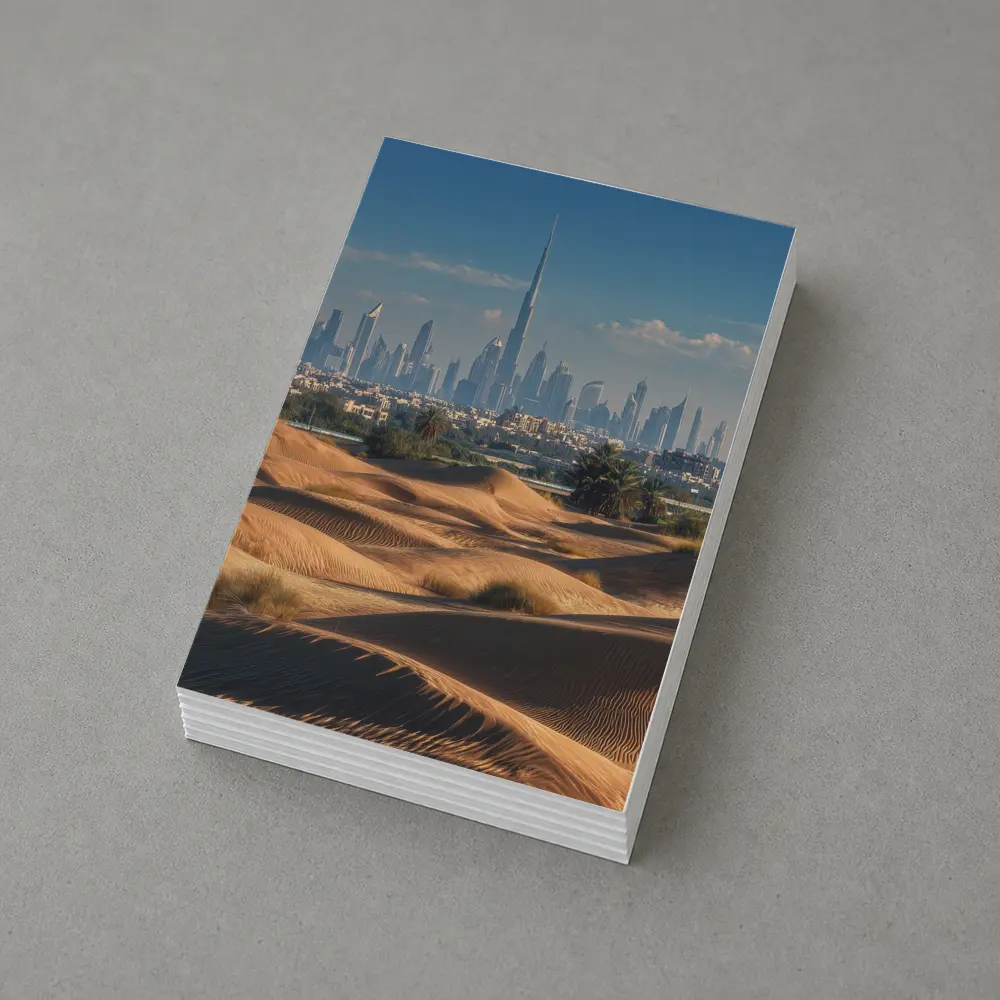 Dubai Skyline Burj Khalifa Desert Dunes – Postcards
