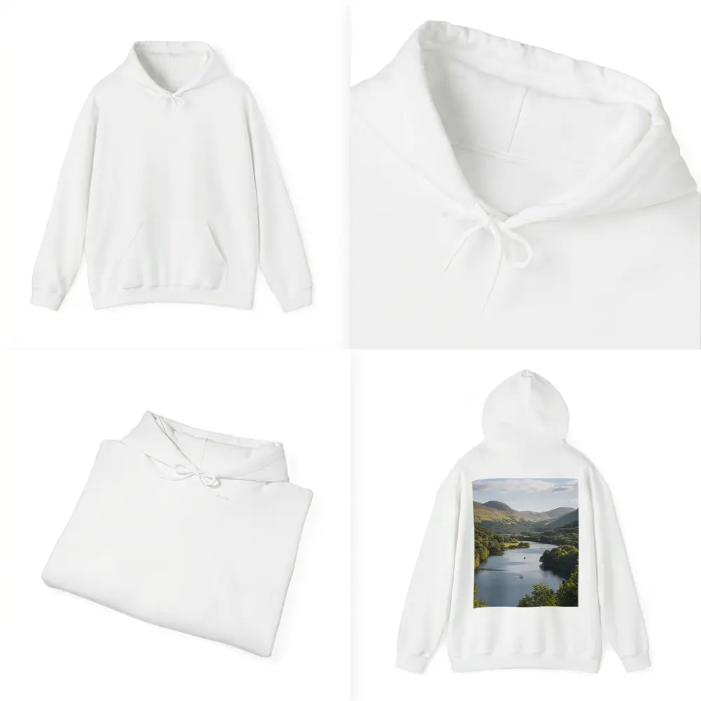 Scottish Loch Valley Green Hills Landscape – Hoodies