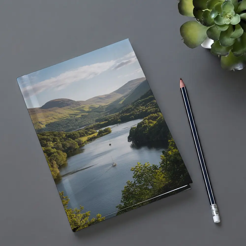 Scottish Loch Valley Green Hills Landscape – Notebooks