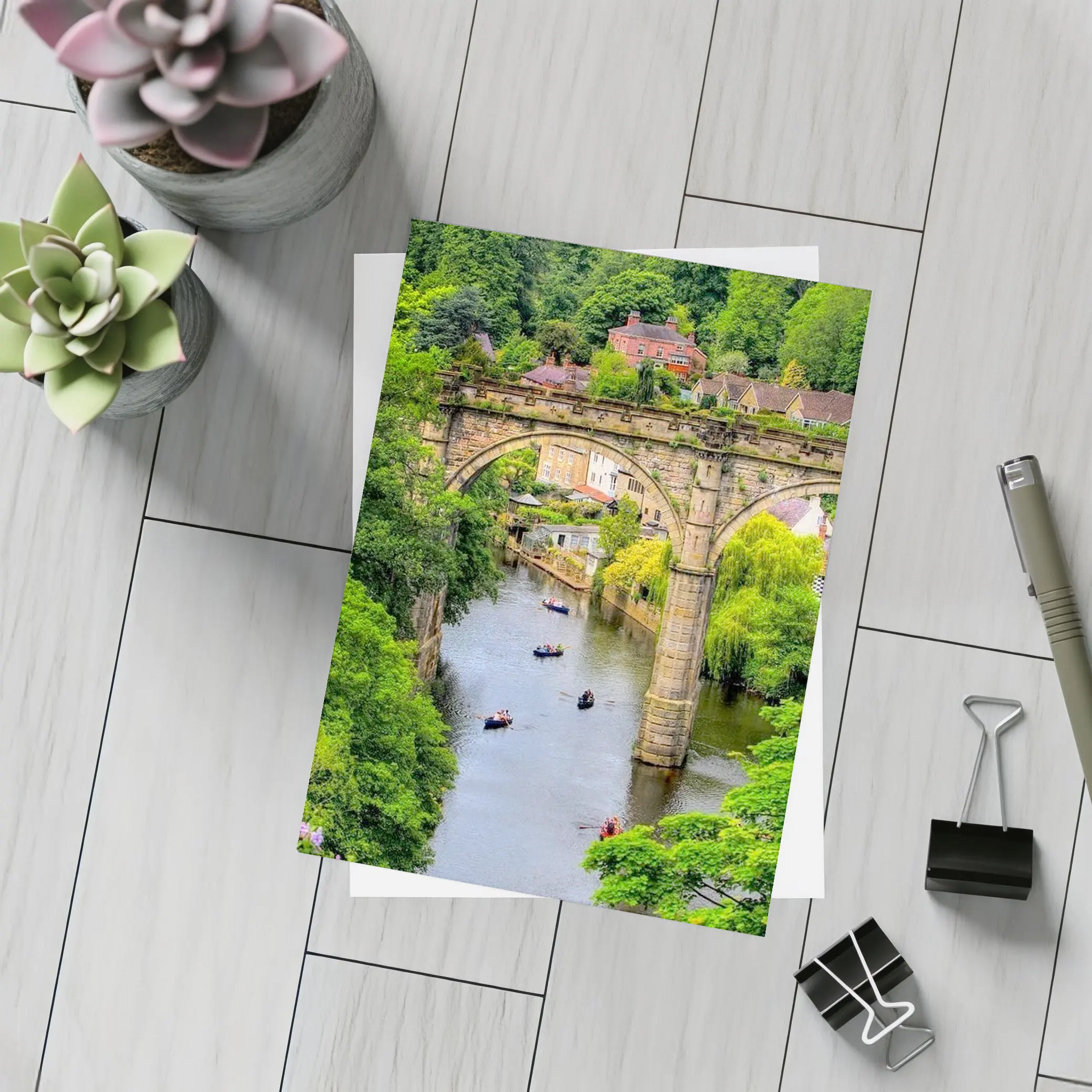 Knaresborough Viaduct River Nidd England Bridge – Postcards