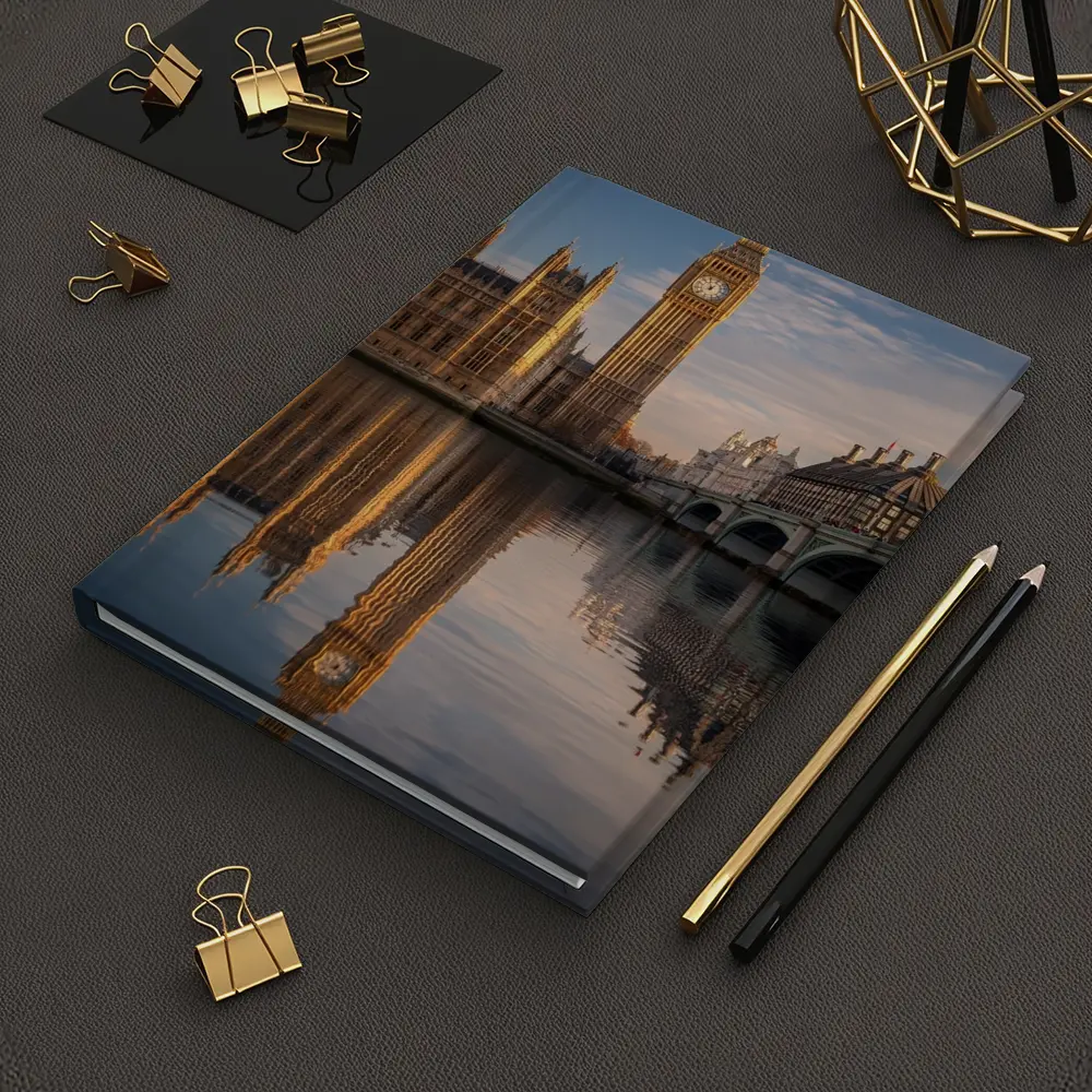 Big Ben Westminster Palace Thames River Reflection – Notebooks