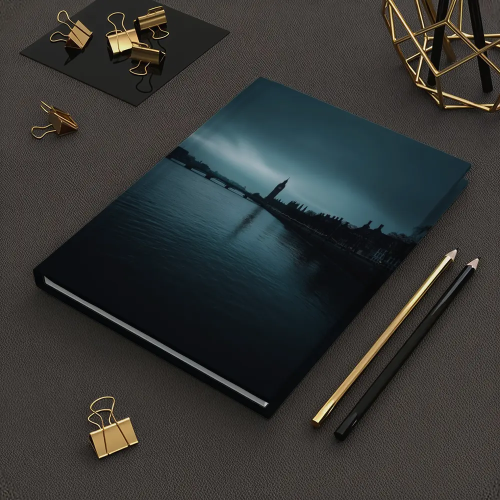 Big Ben Thames River Dark Moody Sky – Notebooks