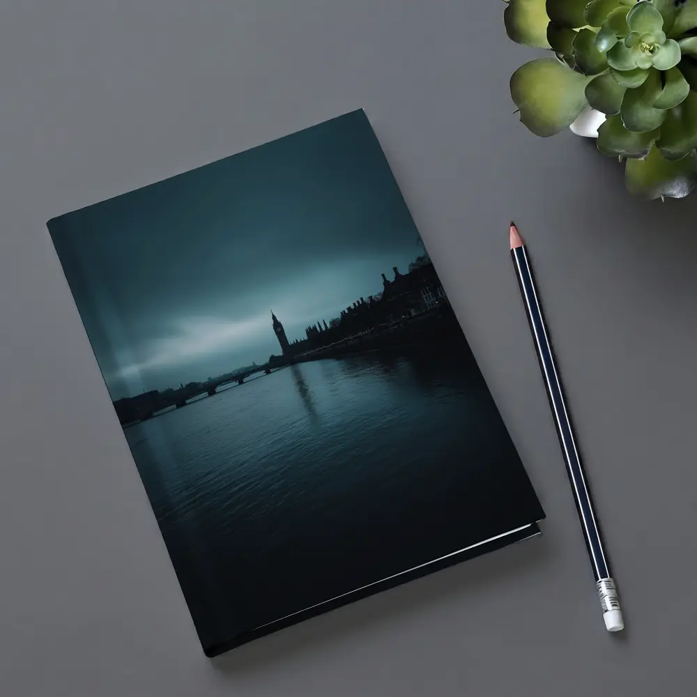 Big Ben Thames River Dark Moody Sky – Notebooks