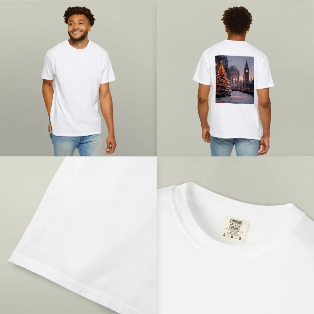 Big Ben London Snow Christmas Tree Winter – T-Shirts