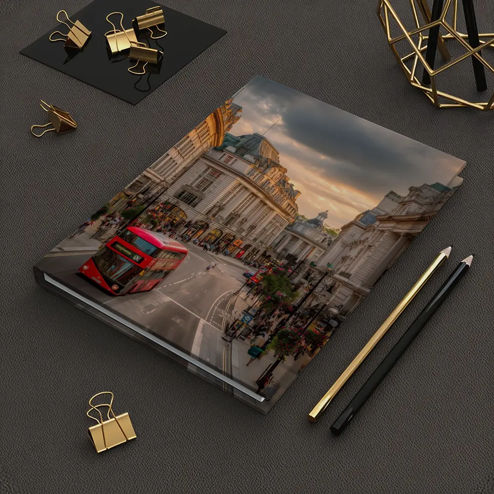 London Regent Street Red Double Decker Bus – Notebooks