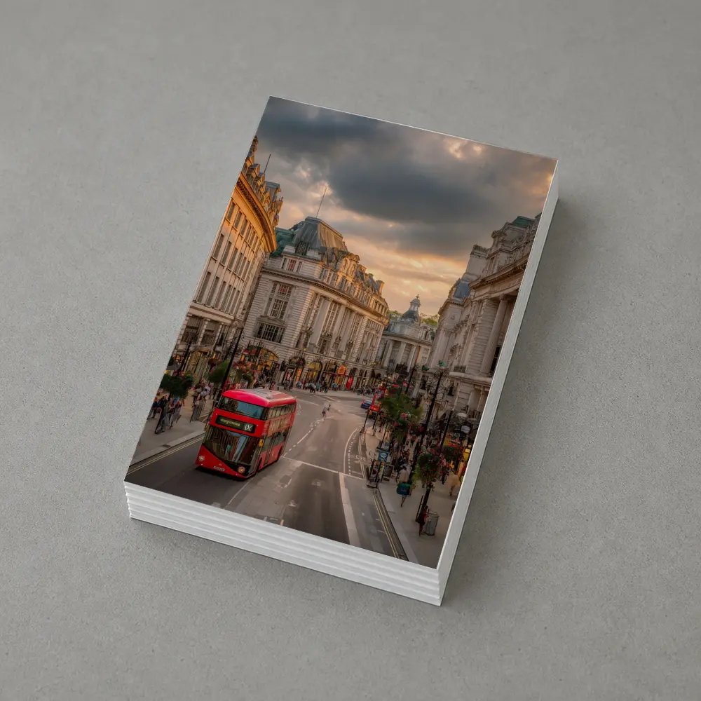 London Regent Street Red Double Decker Bus – Postcards