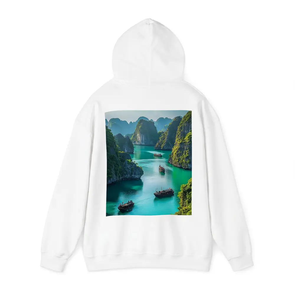 Ha Long Bay Karst Cliffs Traditional Boats Vietnam – Hoodies
