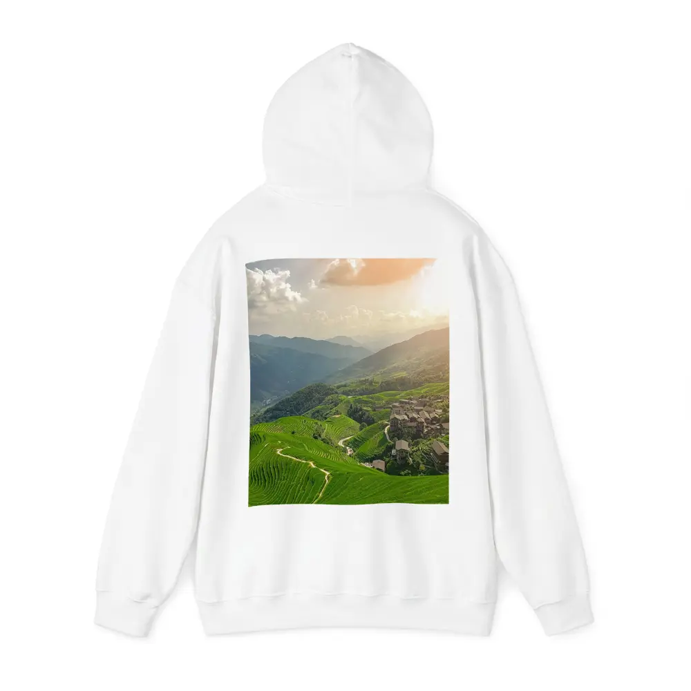 Green Rice Terraces Mountain Village China – Hoodies