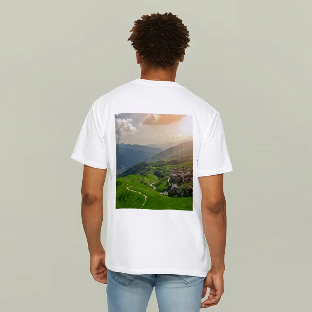 Green Rice Terraces Mountain Village China – T-Shirts