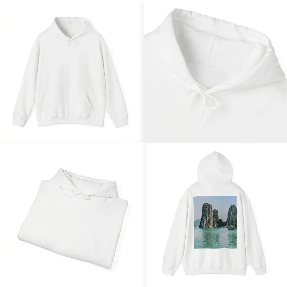 Ha Long Bay Limestone Karsts Teal Water – Hoodies