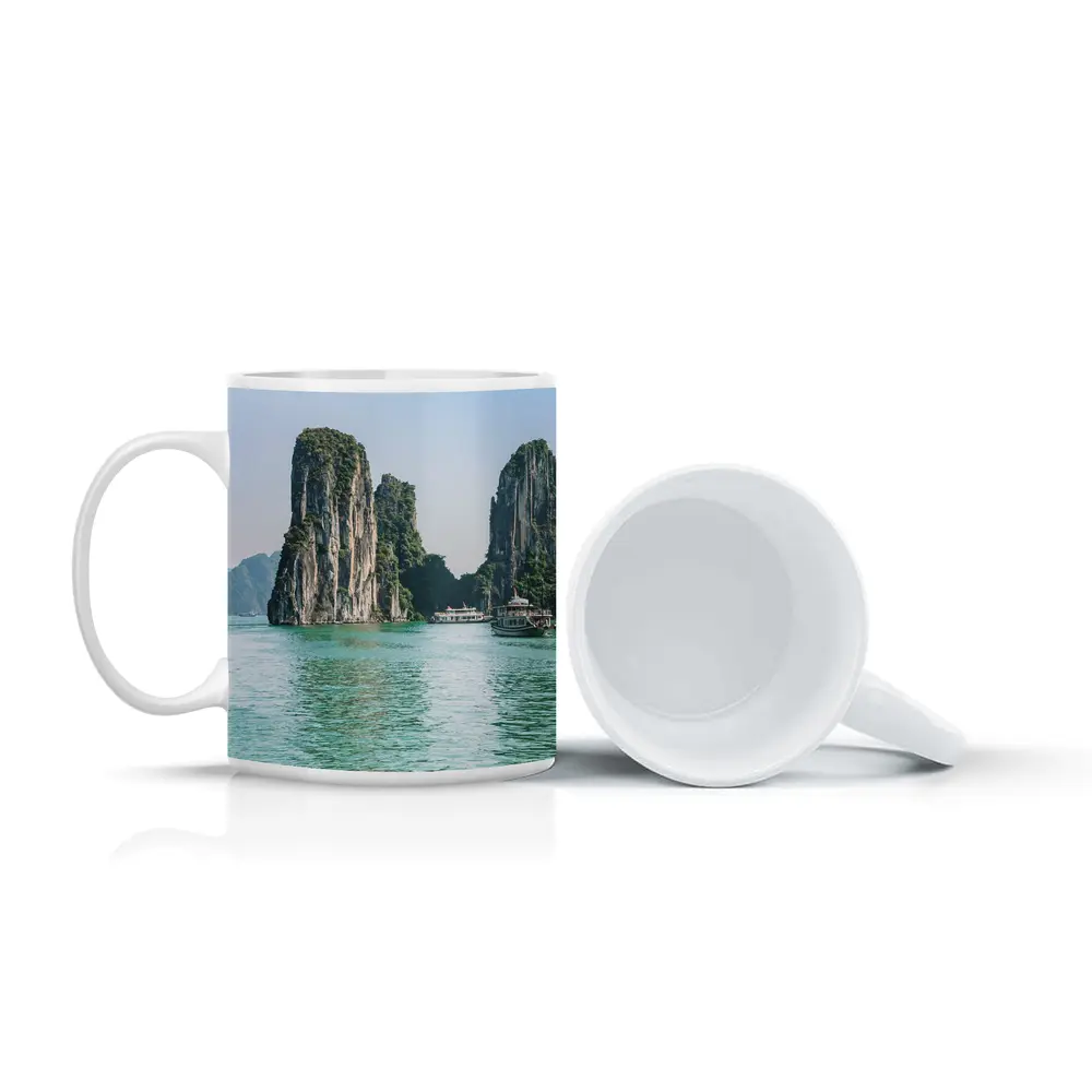 Ha Long Bay Limestone Karsts Teal Water – Mugs