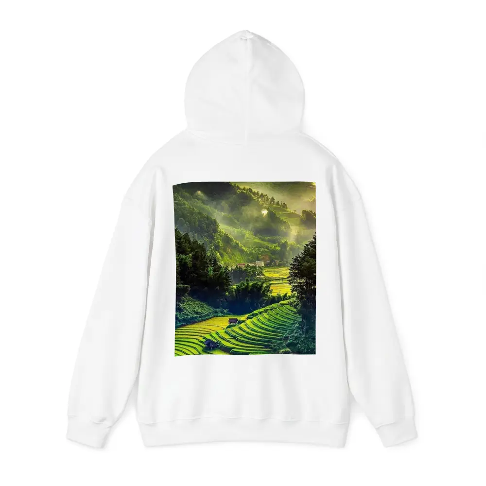 Terraced Rice Fields Green Mountain Valley – Hoodies