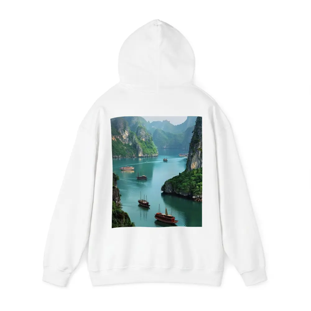 Ha Long Bay Karst Mountains Boats Vietnam – Hoodies