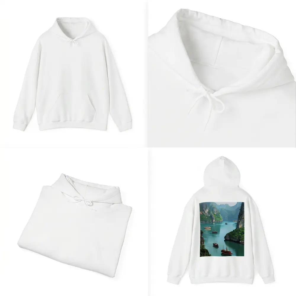 Ha Long Bay Karst Mountains Boats Vietnam – Hoodies