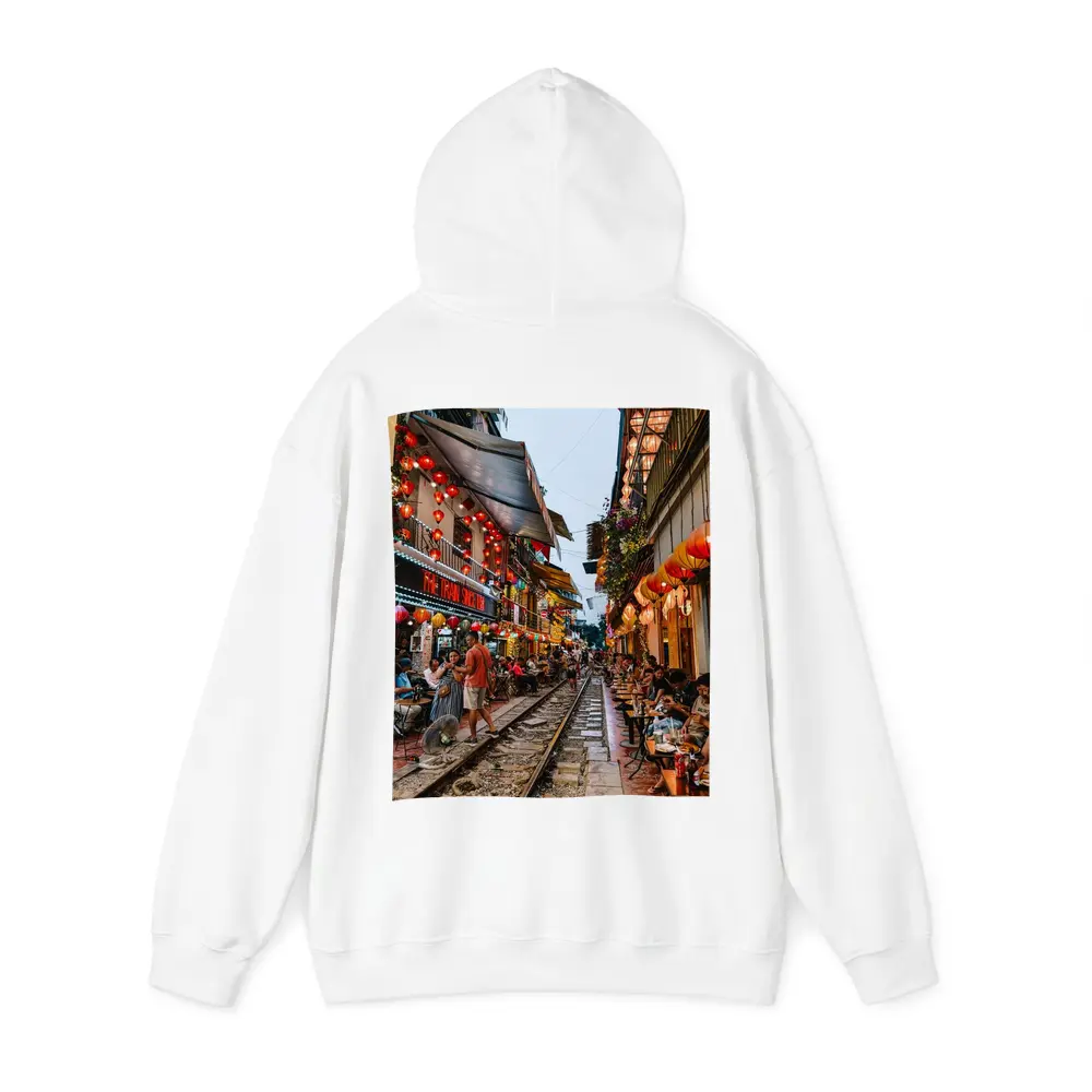 Hanoi Train Street Red Lanterns Vietnam – Hoodies