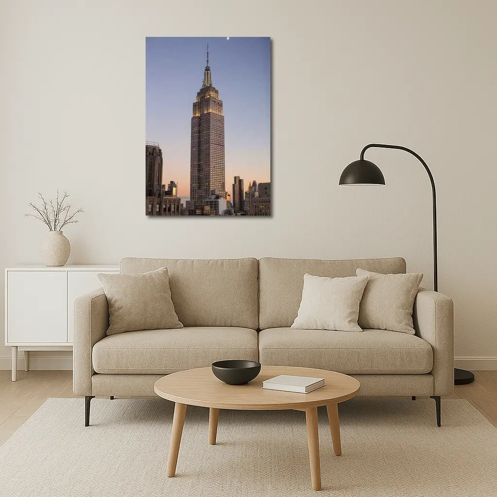 Empire State Building New York City Dusk – Wall Art