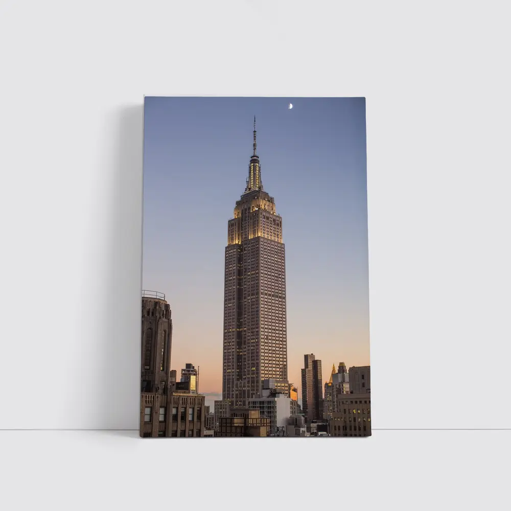 Empire State Building New York City Dusk – Wall Art