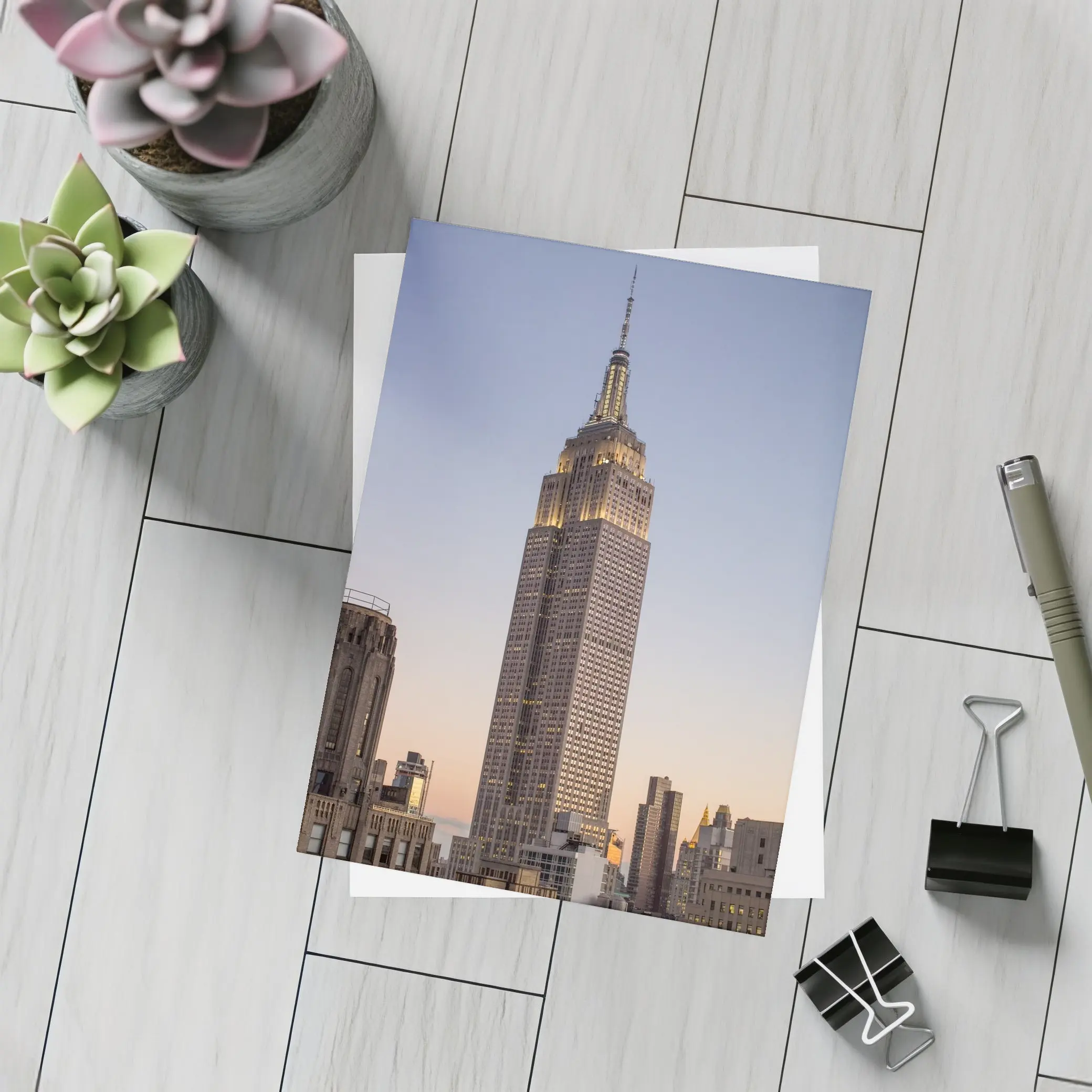 Empire State Building New York City Dusk – Postcards