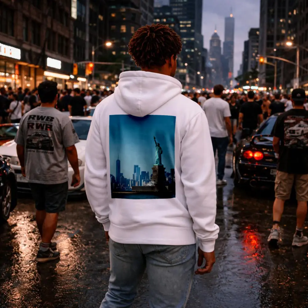 Statue of Liberty New York City Skyline – Hoodies