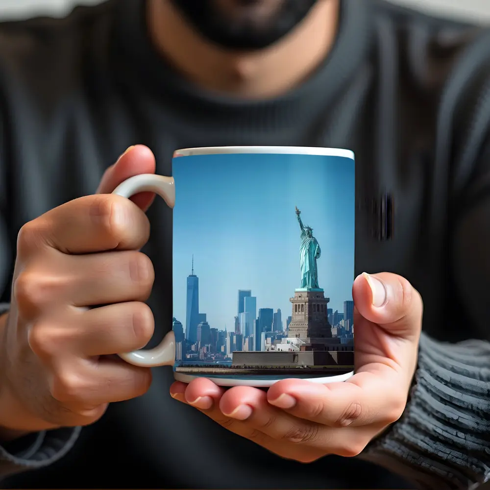 Statue of Liberty New York City Skyline – Mugs