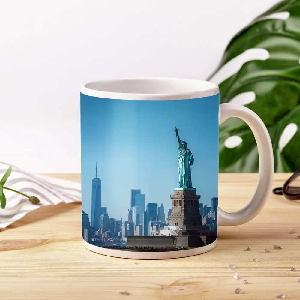 Statue of Liberty New York City Skyline – Mugs