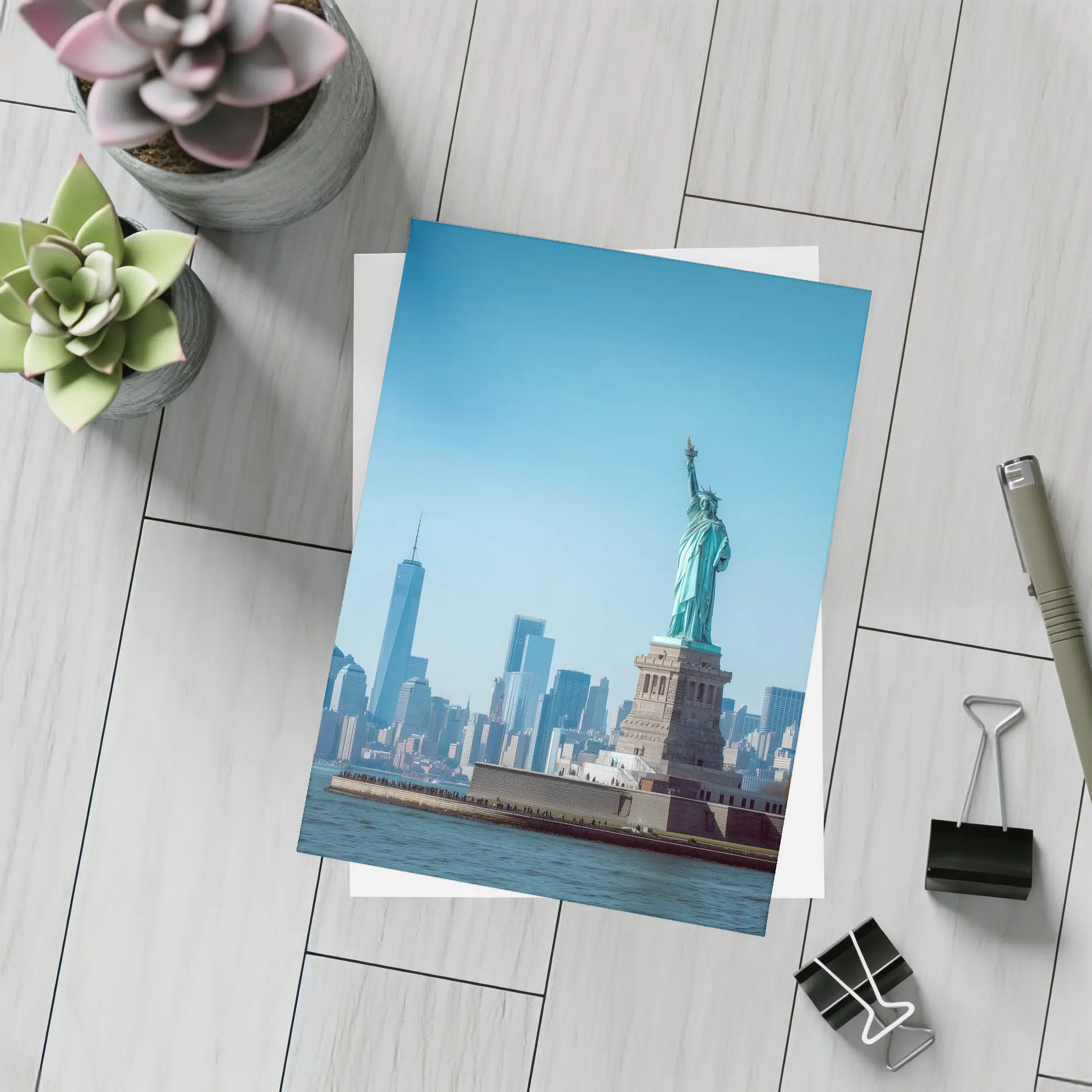 Statue of Liberty New York City Skyline – Postcards