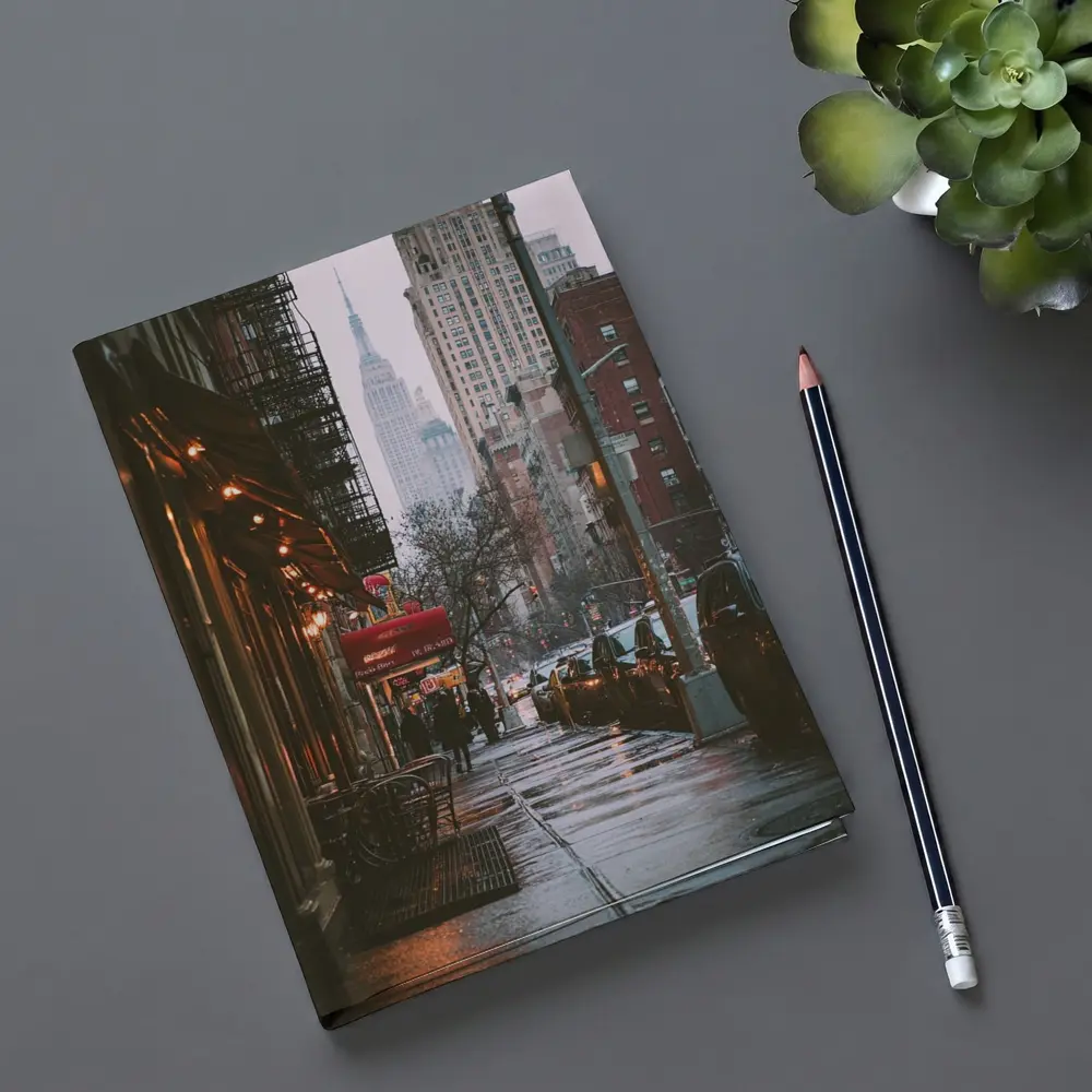 New York City Rainy Street Empire State – Notebooks