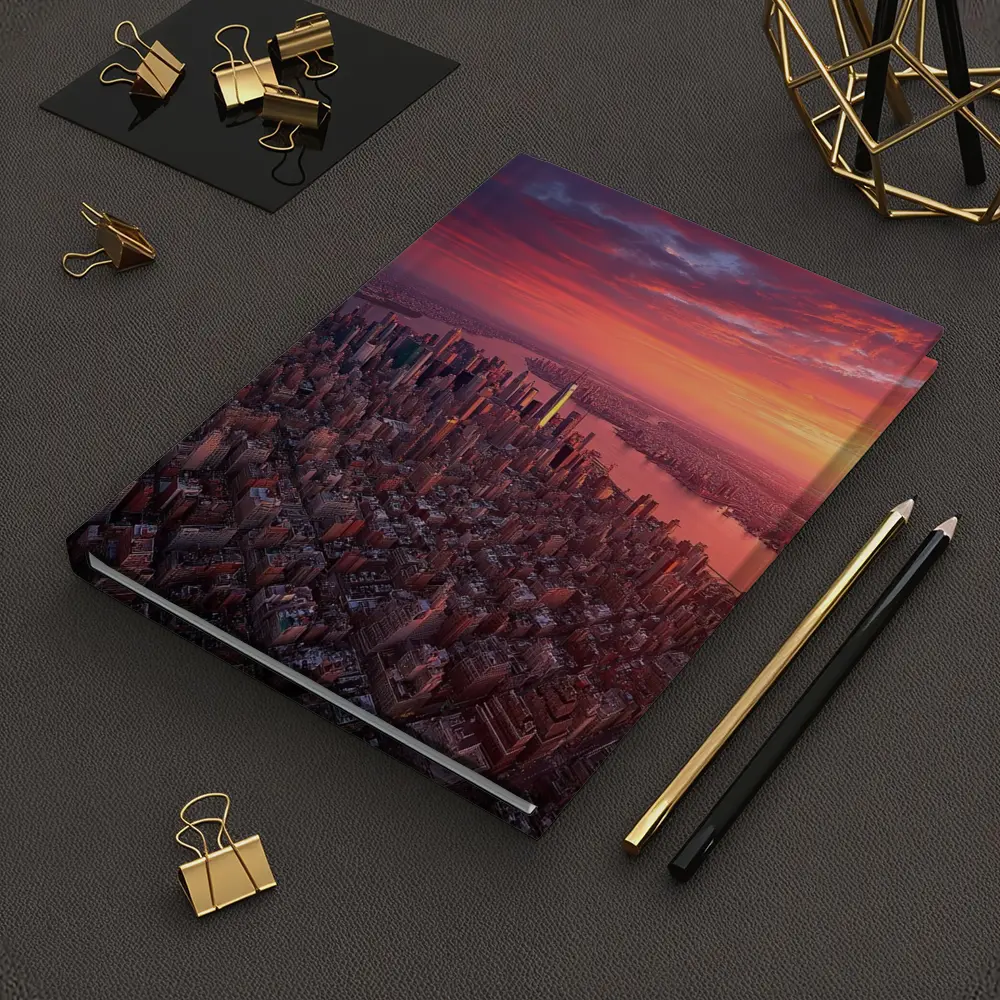 New York City Skyline Aerial Sunset View – Notebooks