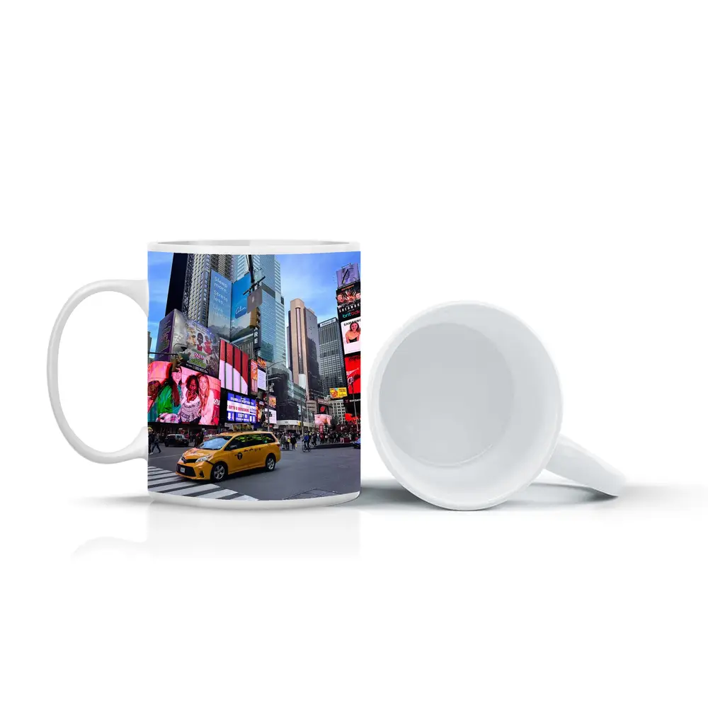 Yellow Taxi Times Square New York City – Mugs