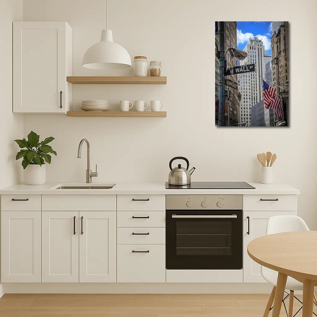 Wall Street Sign New York City Buildings – Wall Art