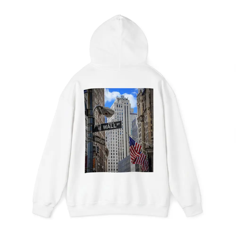 Wall Street Sign New York City Buildings – Hoodies