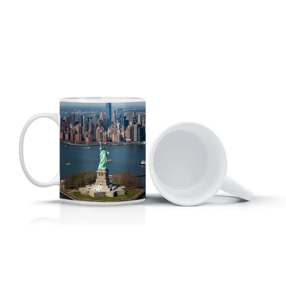 Statue of Liberty New York City Skyline – Mugs