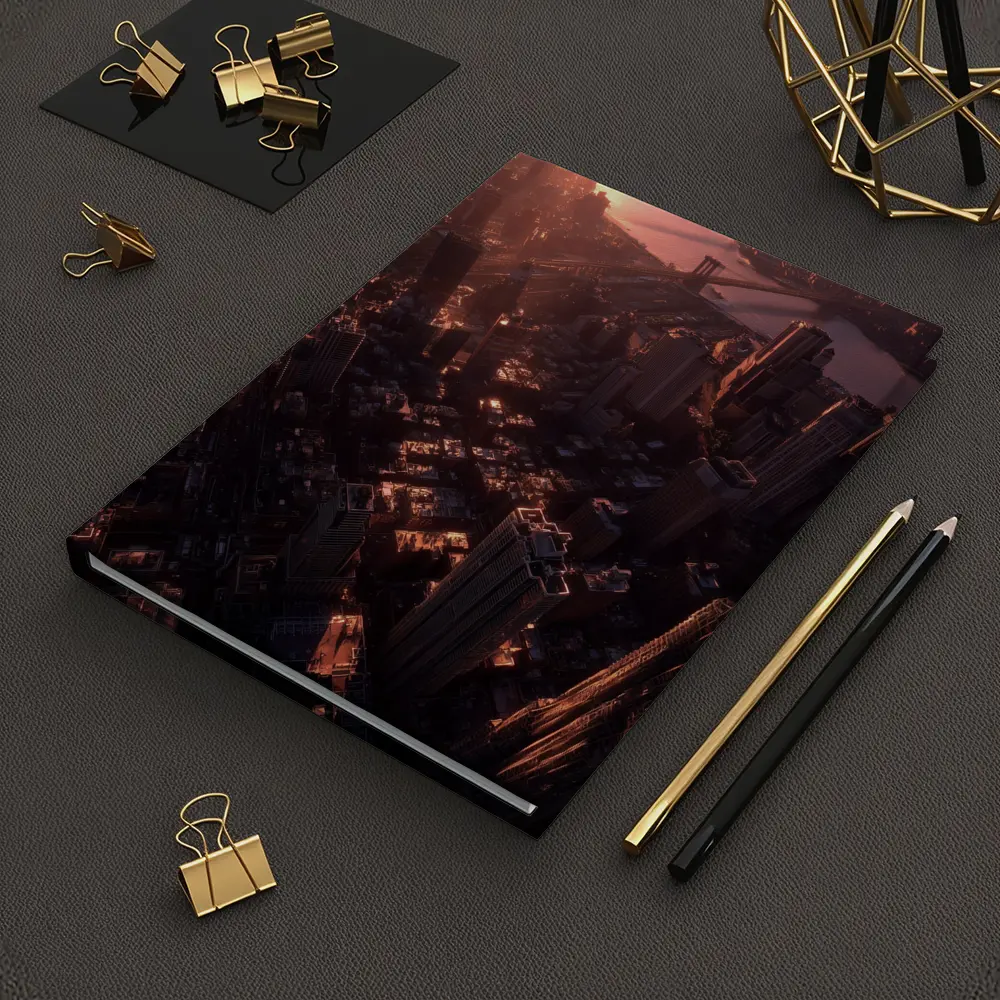 New York City Aerial View at Sunset – Notebooks