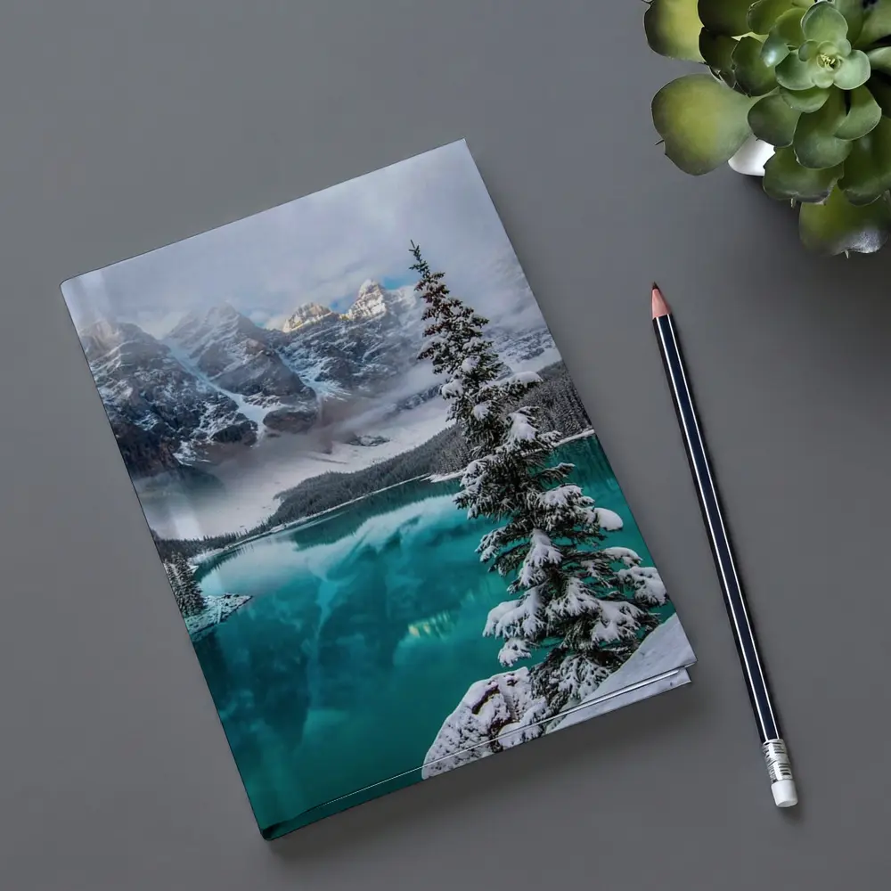 Moraine Lake Winter Snow Mountains Canada – Notebooks