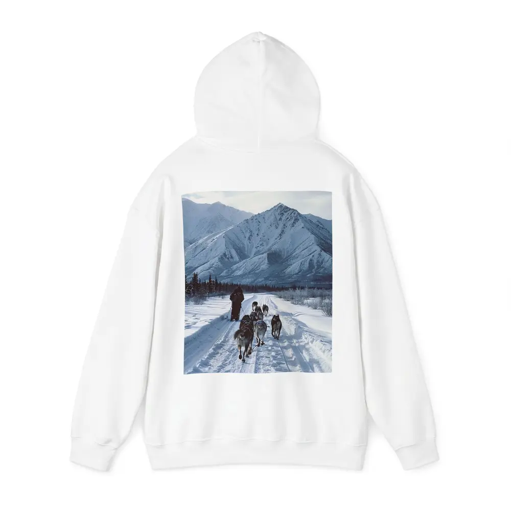 Husky Sled Dog Team Snowy Mountain Trail – Hoodies