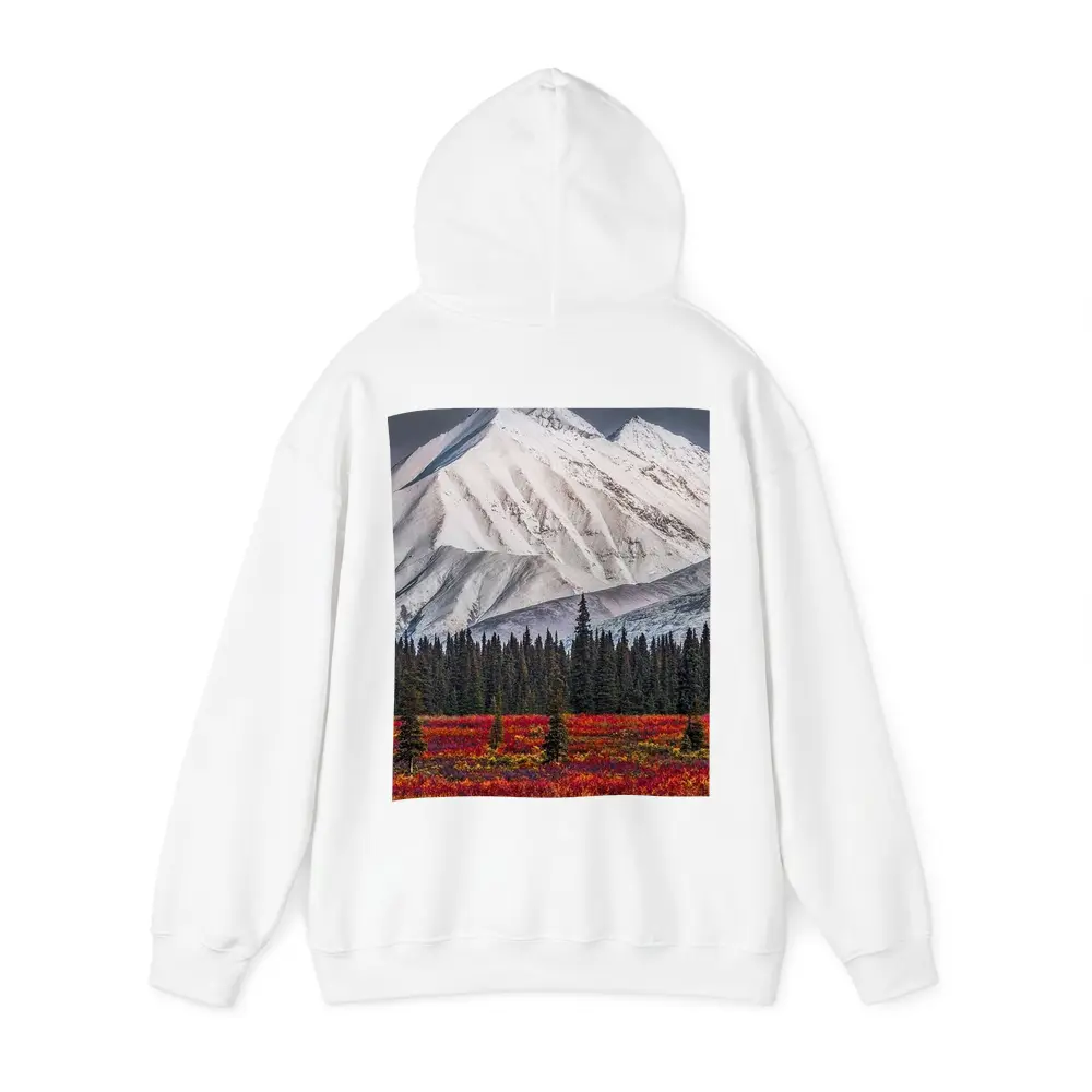 Snow Capped Mountain Autumn Tundra Forest – Hoodies