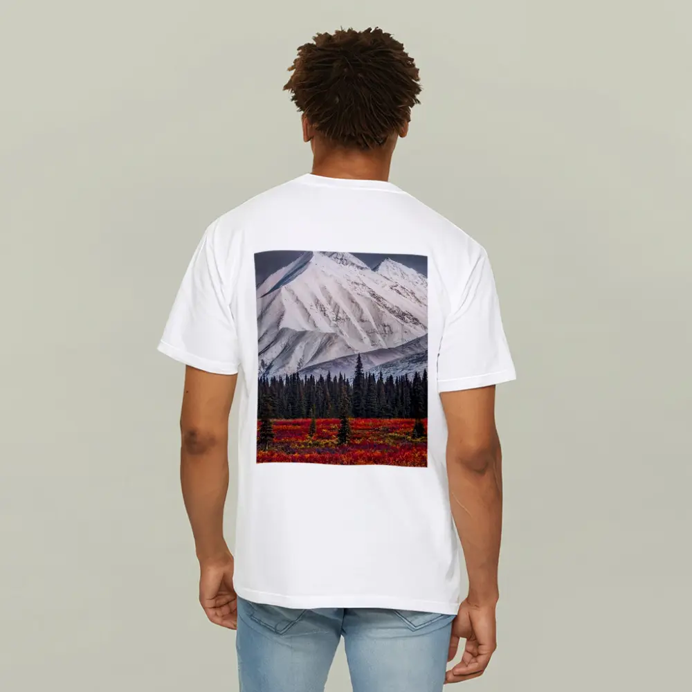 Snow Capped Mountain Autumn Tundra Forest – T-Shirts