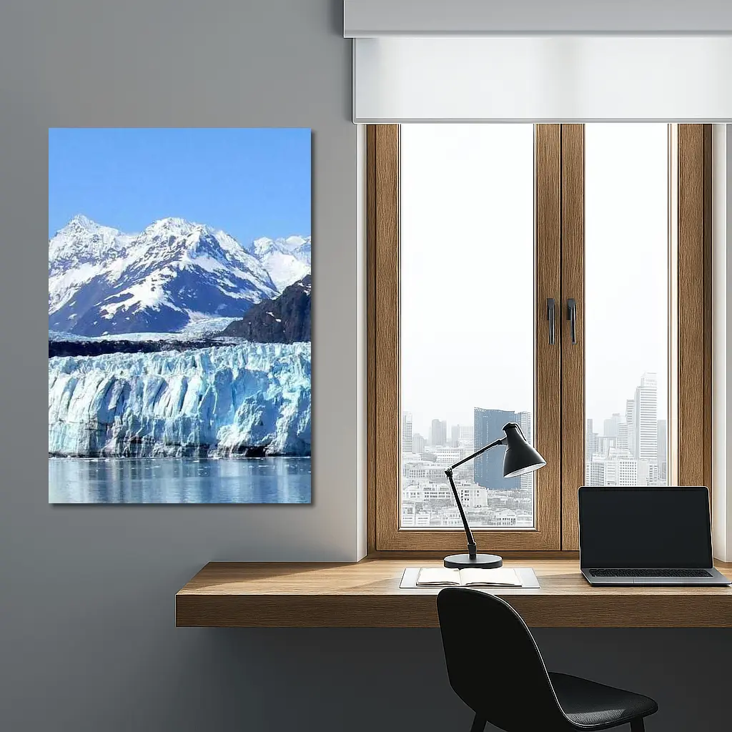 Glacier Bay Ice Wall Snow Mountains Alaska – Wall Art
