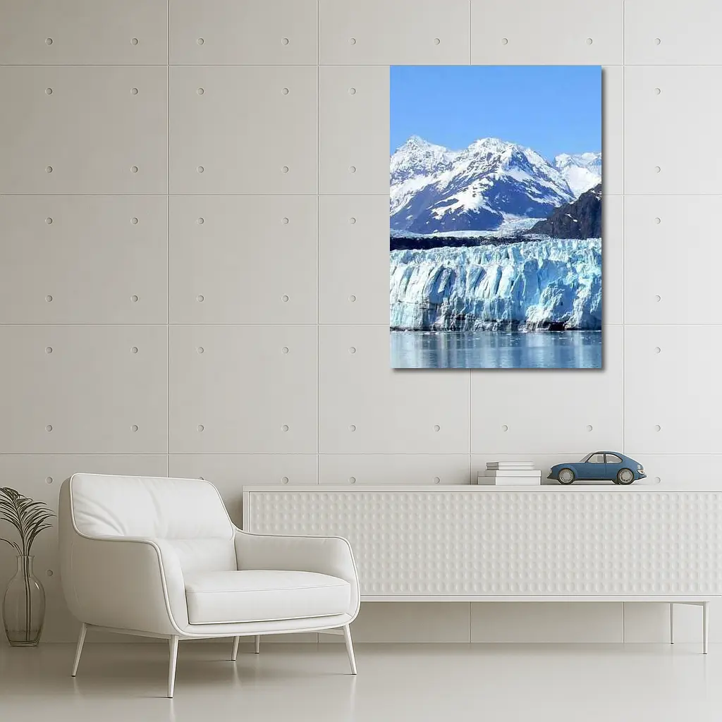 Glacier Bay Ice Wall Snow Mountains Alaska – Wall Art