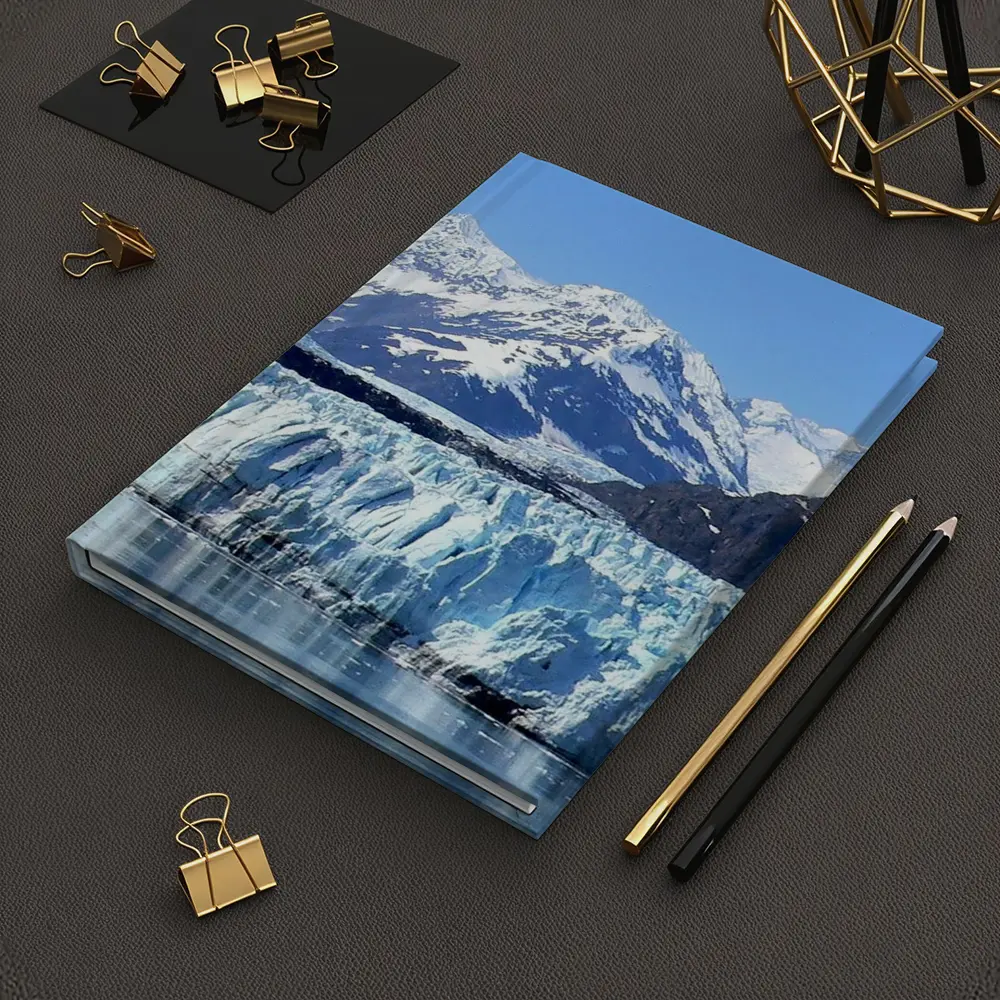 Glacier Bay Ice Wall Snow Mountains Alaska – Notebooks