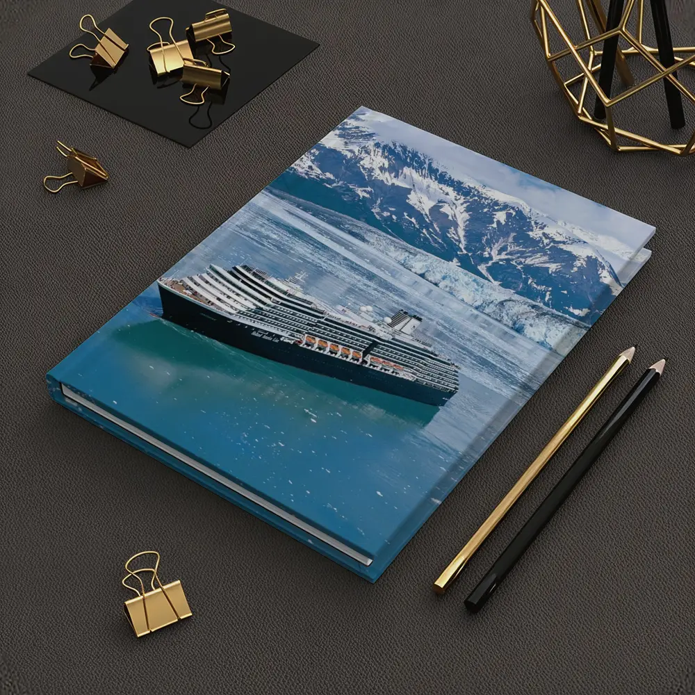 Cruise Ship Alaska Glacier Mountains Blue Water – Notebooks