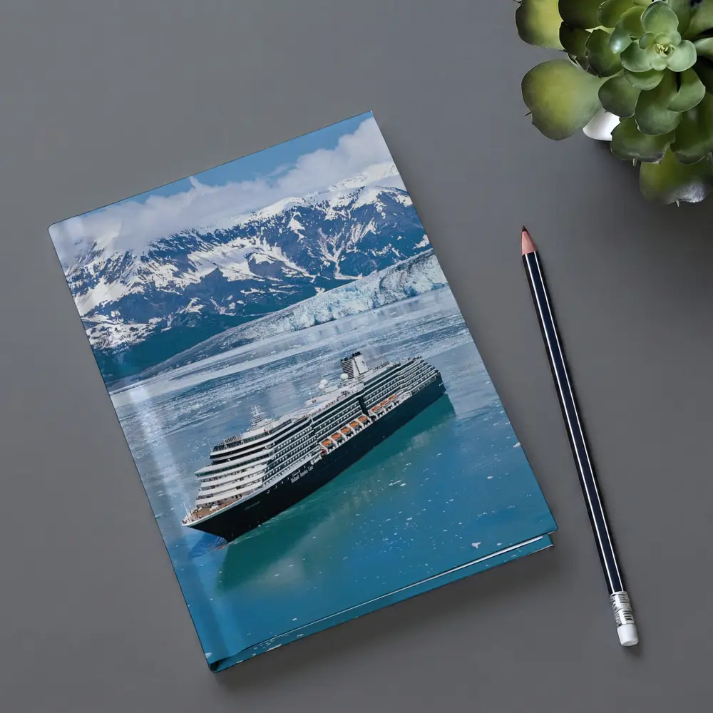 Cruise Ship Alaska Glacier Mountains Blue Water – Notebooks