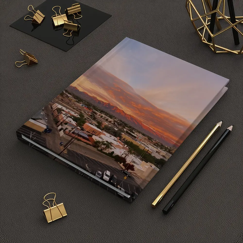 Tucson Arizona Sunset Mountains City View – Notebooks