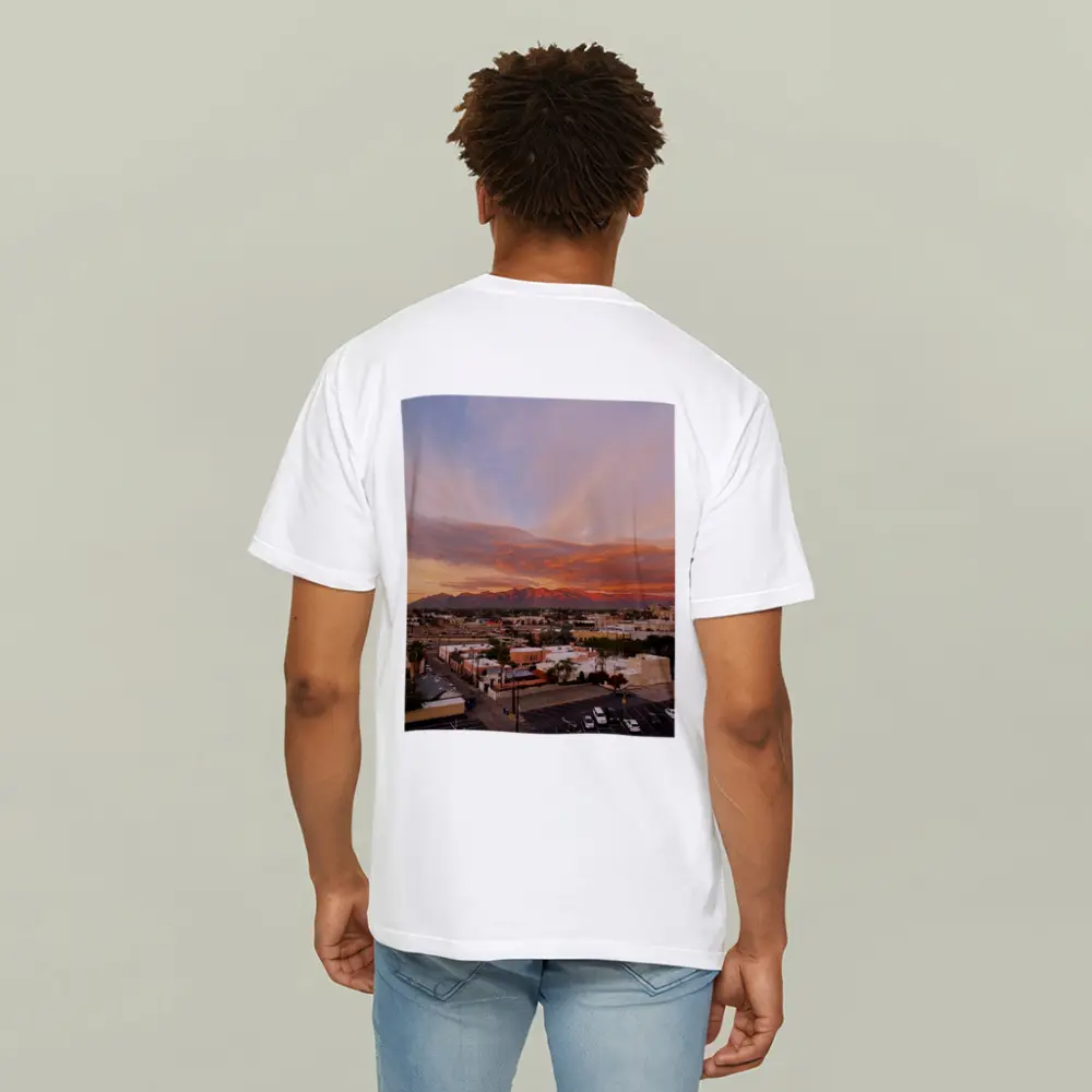 Tucson Arizona Sunset Mountains City View – T-Shirts