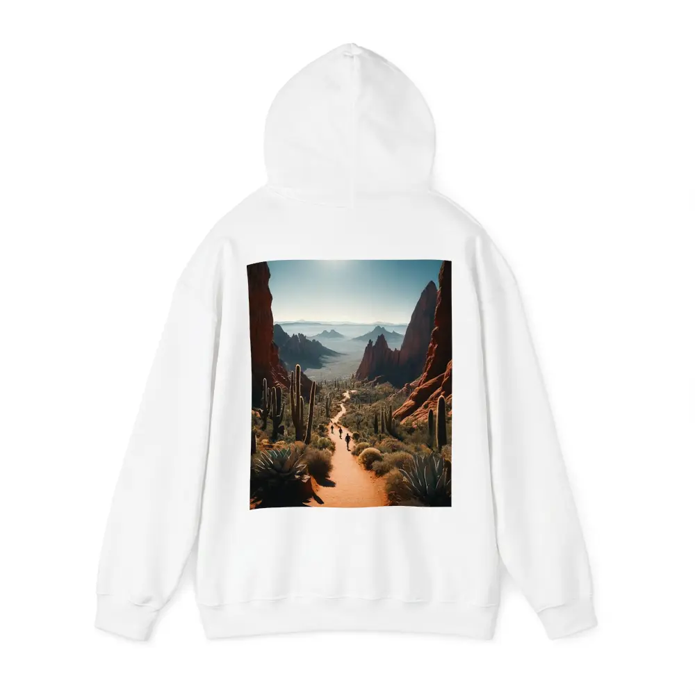 Desert Canyon Trail With Saguaro Cacti – Hoodies