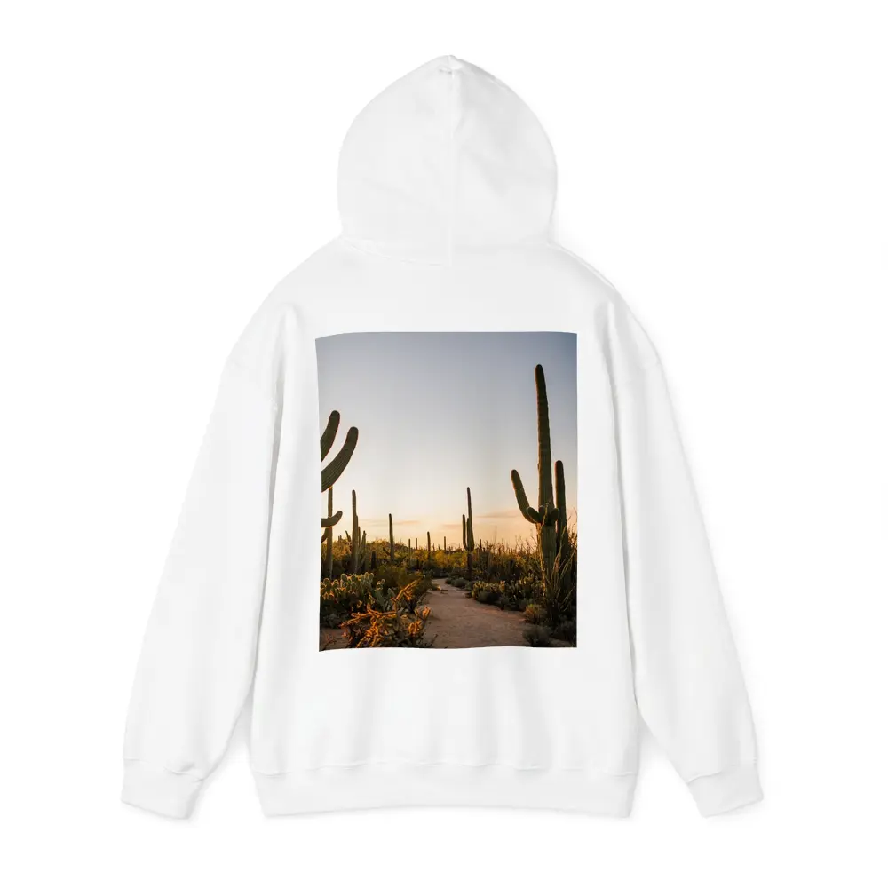 Saguaro Cactus Desert Path Golden Sunset – Hoodies
