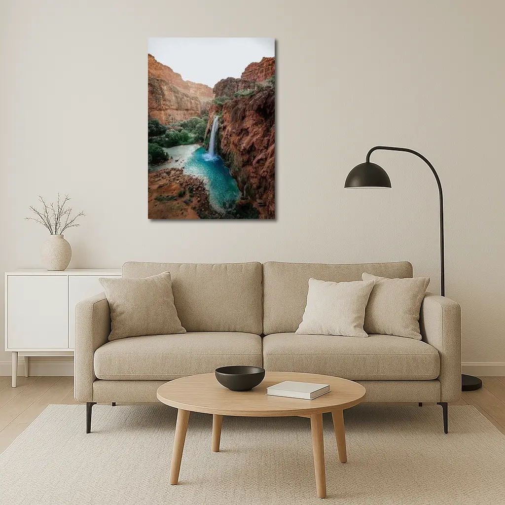 Havasu Falls Red Canyon Turquoise Pool – Wall Art