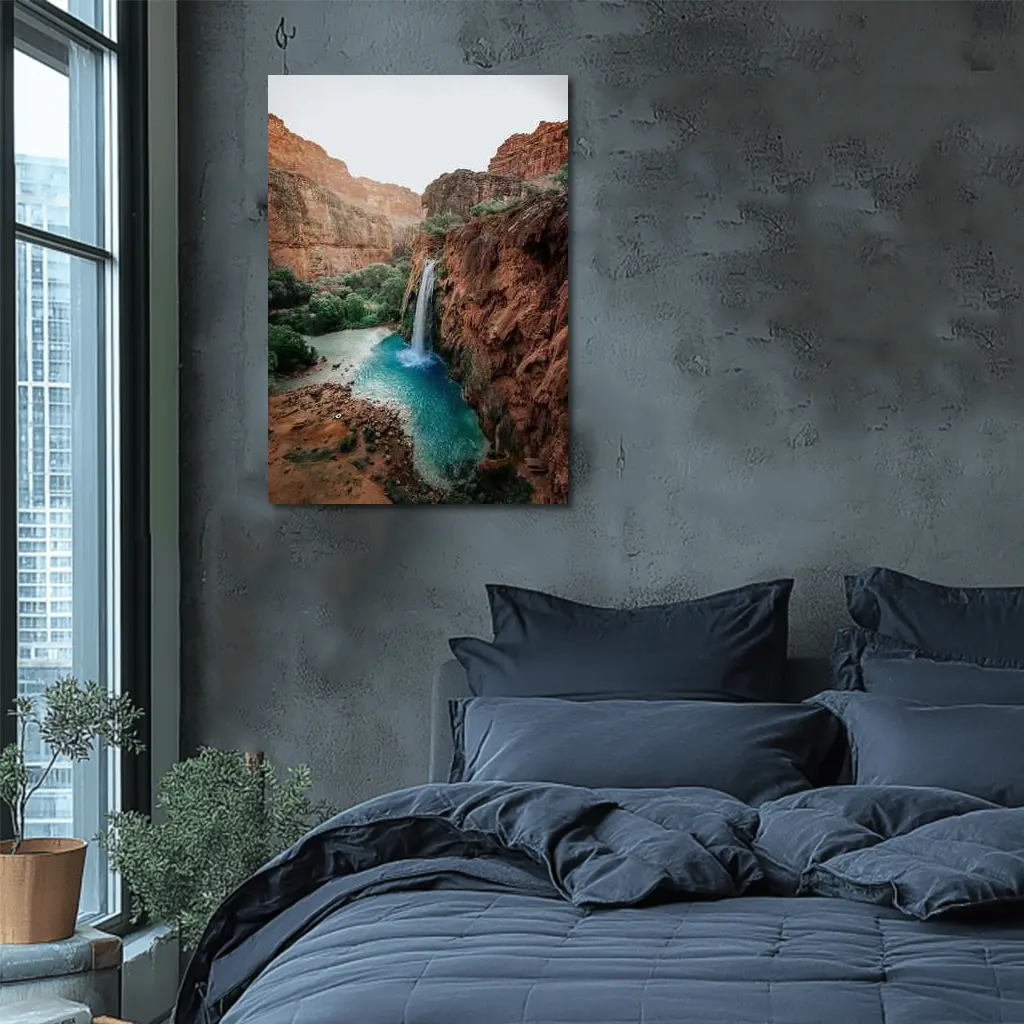 Havasu Falls Red Canyon Turquoise Pool – Wall Art