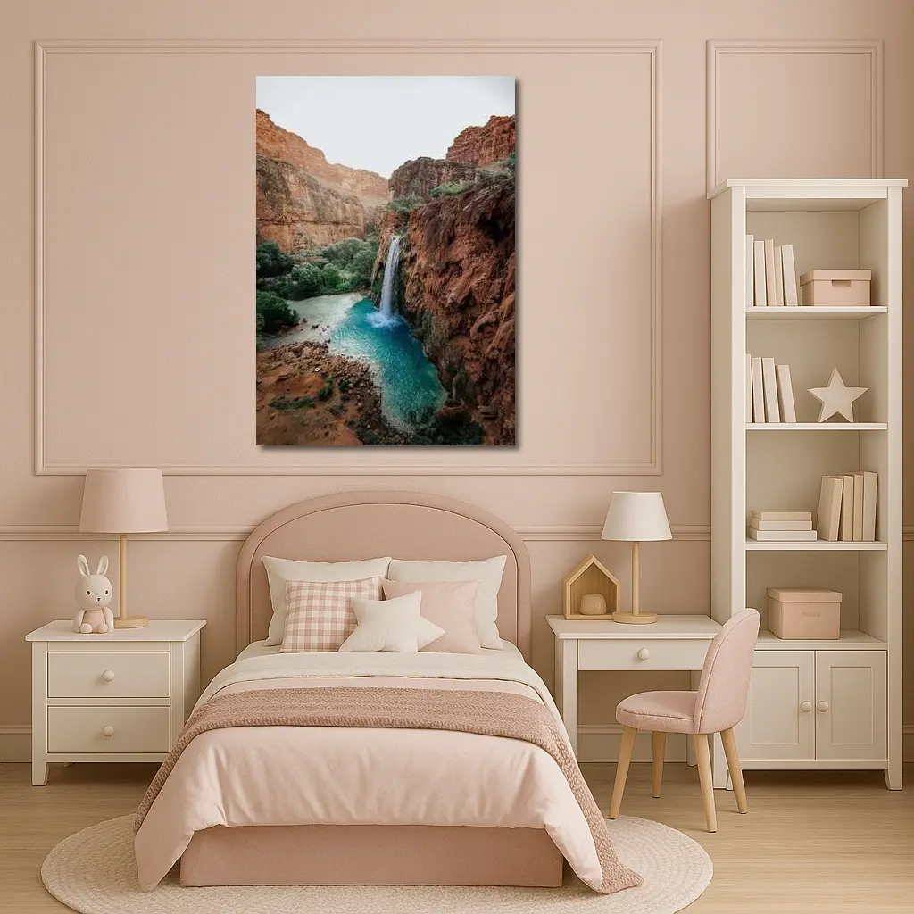 Havasu Falls Red Canyon Turquoise Pool – Wall Art