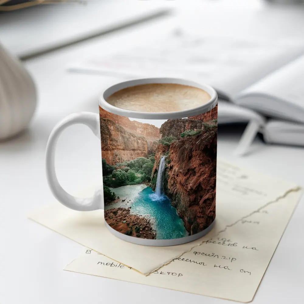 Havasu Falls Red Canyon Turquoise Pool – Mugs